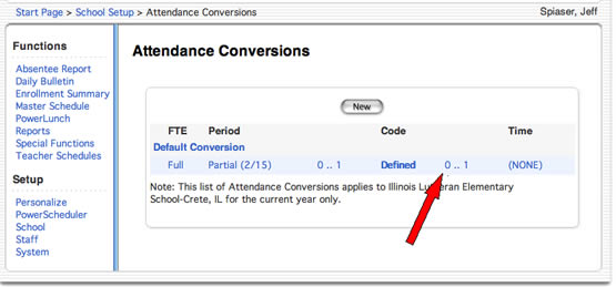 Attendance Conversion